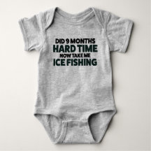 Maßgeschneiderter Baby Ice Fishing Bodysuit T Shir