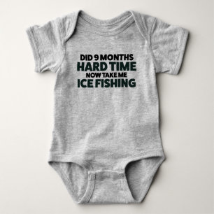 Maßgeschneiderter Baby Ice Fishing Bodysuit T Shir Strampler