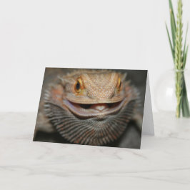 Maßgeschneiderter Bartdrache Feiertagskarte