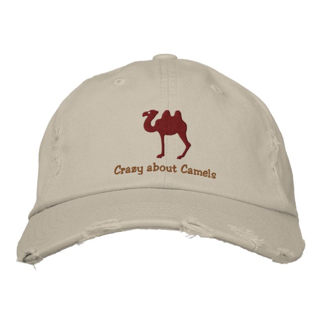Maßgeschneiderter bestickter Bactrian Camel-Hut Bestickte Kappe (Vorderseite)