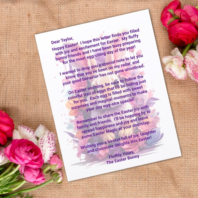 Maßgeschneiderter Brief aus dem Osterhasen (Von Creator hochgeladen)