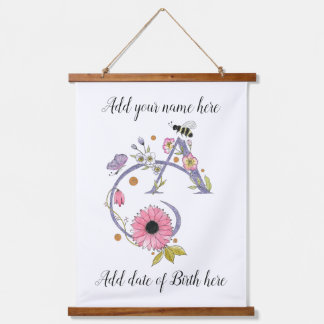 Maßgeschneiderter Buchstabe A Wandteppich Mit Holzrahmen