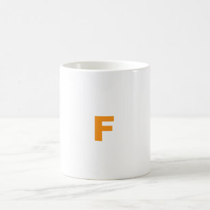 Maßgeschneiderter Buchstabe F Tasse
