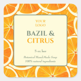 Maßgeschneiderter Business-Sticker für handgeferti Quadratischer Aufkleber