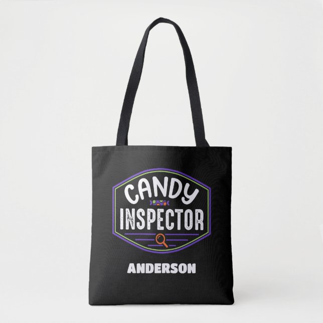 Maßgeschneiderter Candy Inspector Trick oder Treat (Vorderseite)