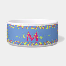 Maßgeschneiderter Cartoon für Monogramm-Dog-Knoche