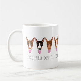 Maßgeschneiderter Cartoon Podenco Orito Dog Kaffeetasse