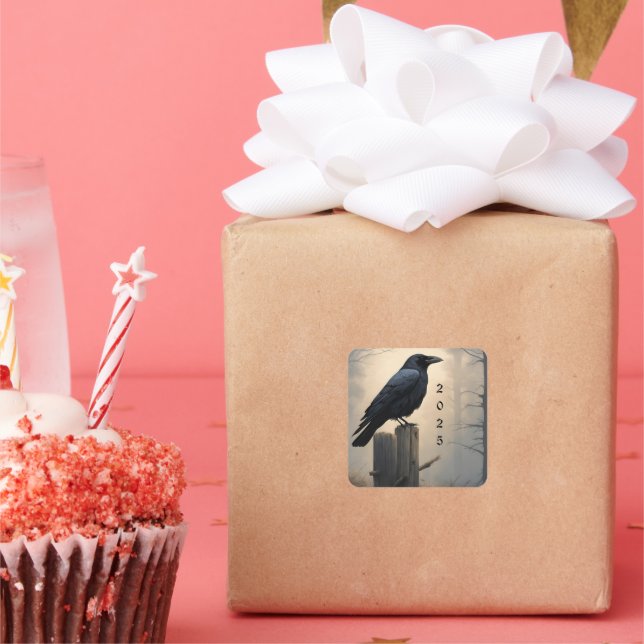 Maßgeschneiderter Crosssticker Quadratischer Aufkleber (Party)