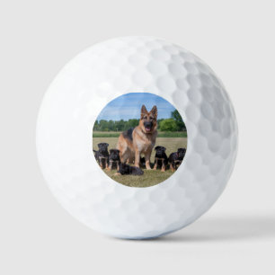 Maßgeschneiderter Deutscher Hirte mit Adorable Wel Golfball
