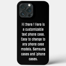 Maßgeschneiderter DIY-Text modern, schwarz-weiß ch Case-Mate iPhone Hülle