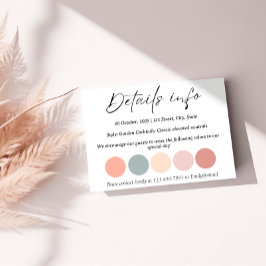 Maßgeschneiderter Dresscode & Cocktail-Hochzeit im Begleitkarte