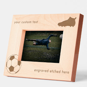 Maßgeschneiderter Etched American Football Soccer Geätzte Rahmen