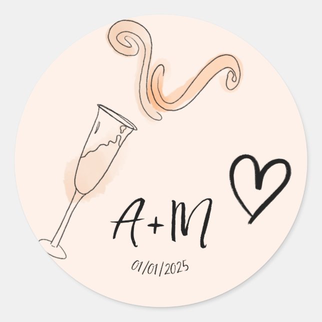 Maßgeschneiderter Festkleber Runder Aufkleber (Vorderseite)