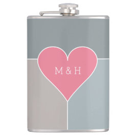 Maßgeschneiderter Flasche mit dem Herzmuster Flachmann