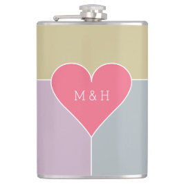 Maßgeschneiderter Flasche mit dem Herzmuster Flachmann