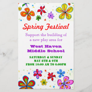 Maßgeschneiderter Flyer für große Blume