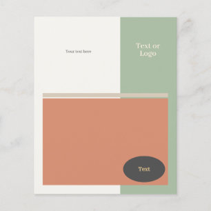 Maßgeschneiderter Flyer in frischen und Bio Farben