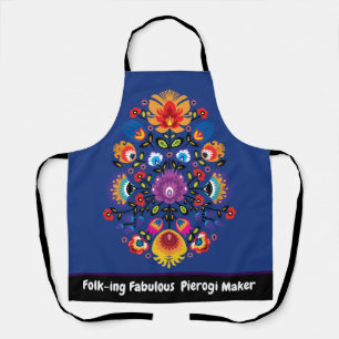 Maßgeschneiderter Folk-ing Fabulous Pierogi Maker Schürze
