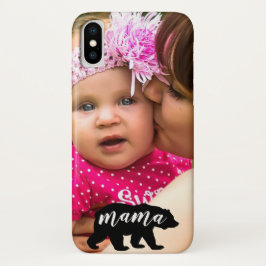 Maßgeschneiderter Foto Schwarz-Weiß-Mama-Bär Case-Mate iPhone Hülle