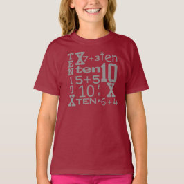 Maßgeschneiderter FUN 10 MATH Inspiriert 10. GEBUR T-Shirt