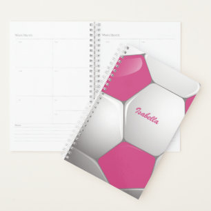 Maßgeschneiderter Fußball-Fußball-Ball Rosa und We Planer
