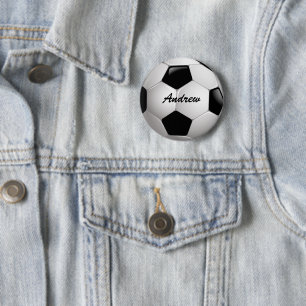 Maßgeschneiderter Fußballball Button