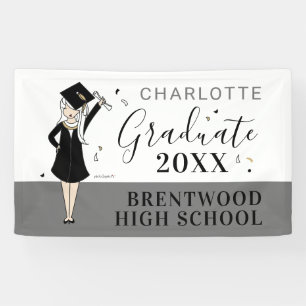 Maßgeschneiderter Girl-Avatar   High School Abschl Banner