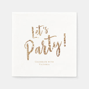 Maßgeschneiderter, glänzender Glitzer, lassen Sie Serviette