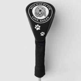 Maßgeschneiderter Goldendoodle Hund Personalisiert Golf Headcover