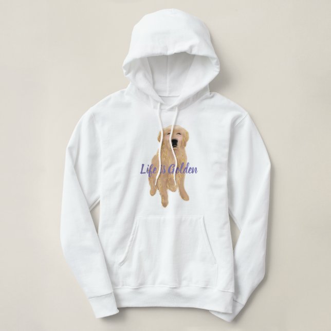Maßgeschneiderter Goldener Retriever Hoodie (Design vorne)