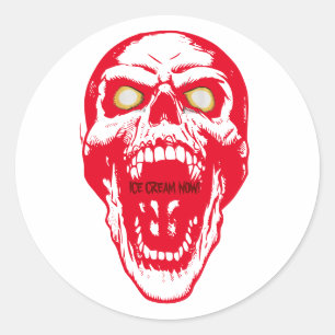 Maßgeschneiderter Goth Skull Sticker