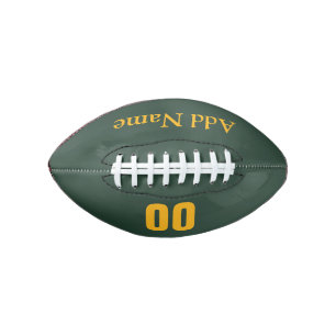 Maßgeschneiderter Green/Gold Mini-Fußball Football