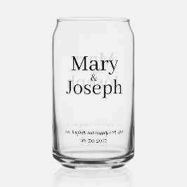 Maßgeschneiderter Hochzeitglass-Gefallen Dosenglas