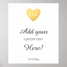 Maßgeschneiderter Hochzeitszeichentext, Imitate Go Poster