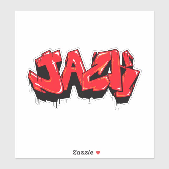 Maßgeschneiderter "Jack" Graffiti Vinyl Sticker (Blatt)