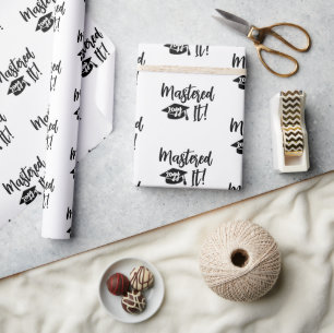 Maßgeschneiderter Jahr Master-Grad-Abschluss Geschenkpapier