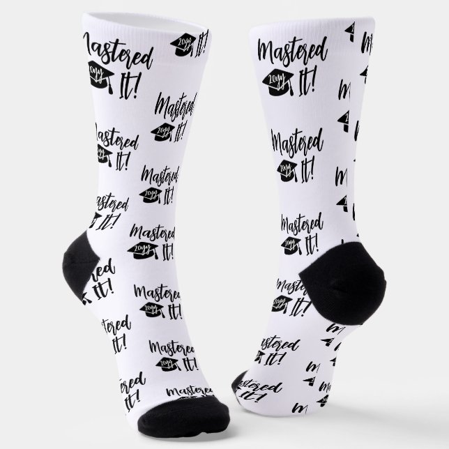 Maßgeschneiderter Jahr Master-Grad-Abschluss Socken (Gewinkelt)
