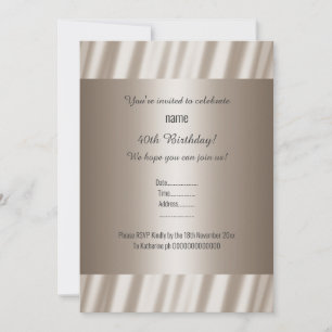 Maßgeschneiderter Jeden Anlaß für Bronze-Metallic- Einladung