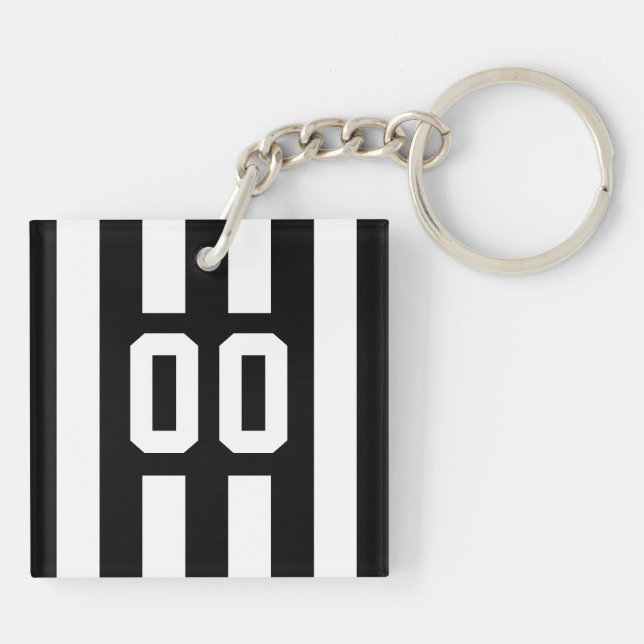 Maßgeschneiderter Jersey Keyring Schlüsselanhänger (Rückseite)