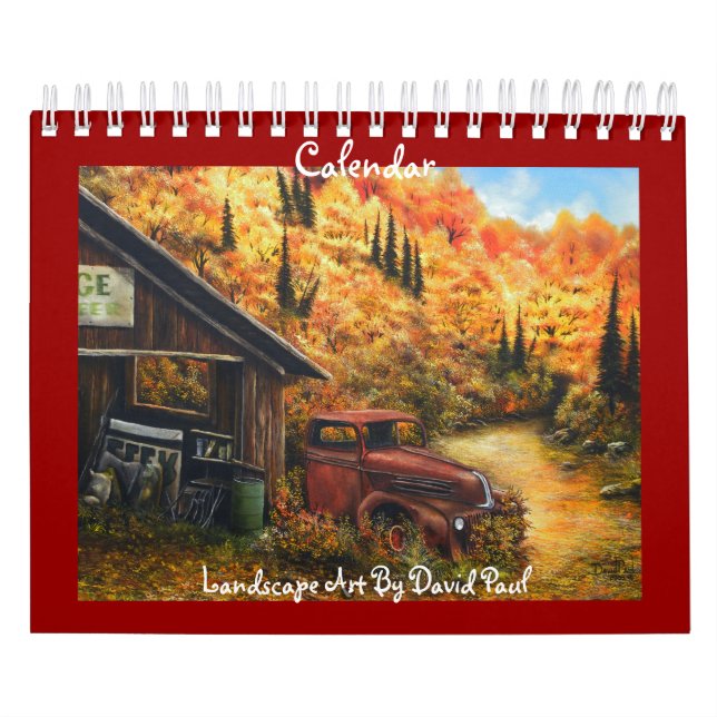 Maßgeschneiderter Kalender mit Kunst von David Pau (Titelbild)
