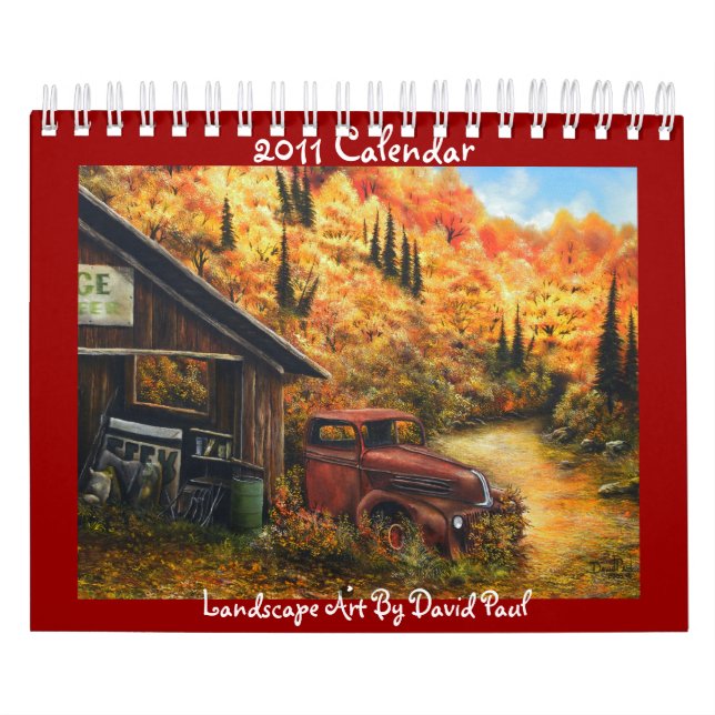 Maßgeschneiderter Kalender mit Kunst von David Pau (Titelbild)