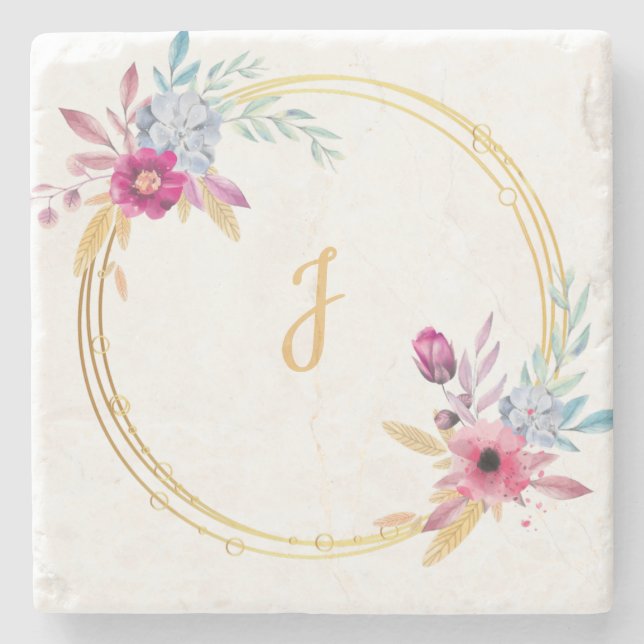 Maßgeschneiderter Mason Jar Cup für Hochzeiten Steinuntersetzer (Vorderseite)