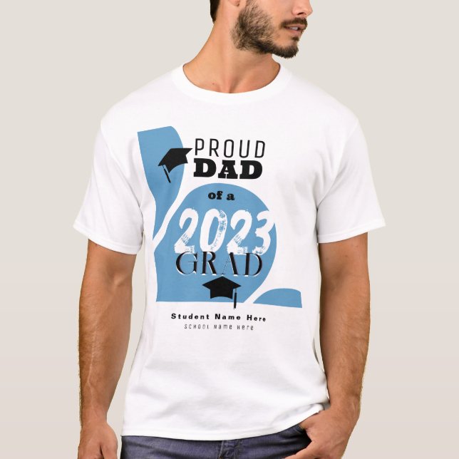 Maßgeschneiderter moderner Blue Arch Proud Vater G T-Shirt (Vorderseite)