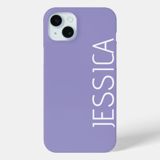 Maßgeschneiderter, moderner Minimaler Monogrammnam Case-Mate iPhone Hülle (Rückseite)