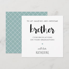 Maßgeschneiderter moderner und Niedlicher Bruder-A Karte