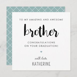 Maßgeschneiderter moderner und Niedlicher Bruder-A Karte