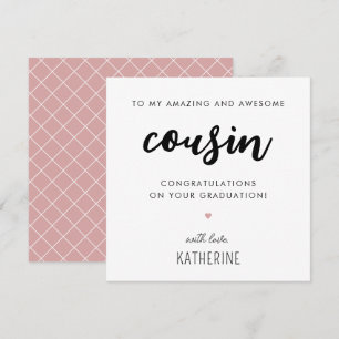 Maßgeschneiderter moderner und Niedlicher Cousin A Karte