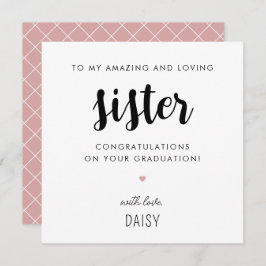 Maßgeschneiderter moderner und Niedlicher Sister-A Karte