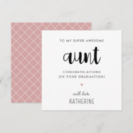 Maßgeschneiderter moderner und Niedlicher Tante-Ab Karte