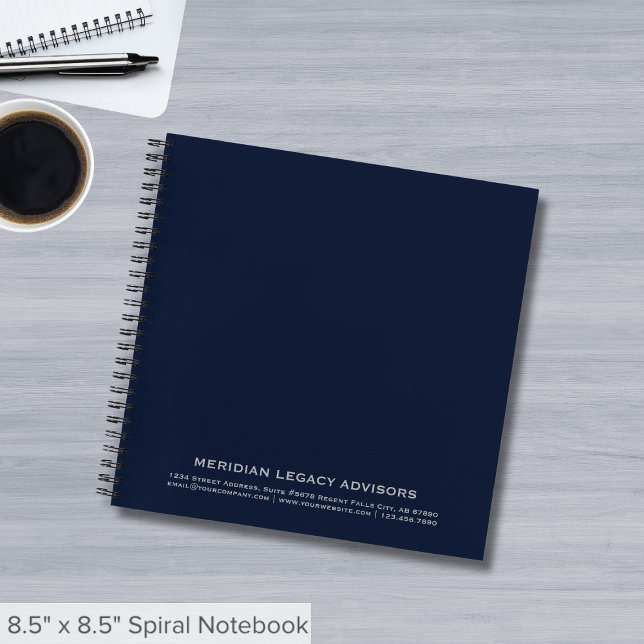 Maßgeschneiderter Navy Blue Square Notizbuch (Von Creator hochgeladen)